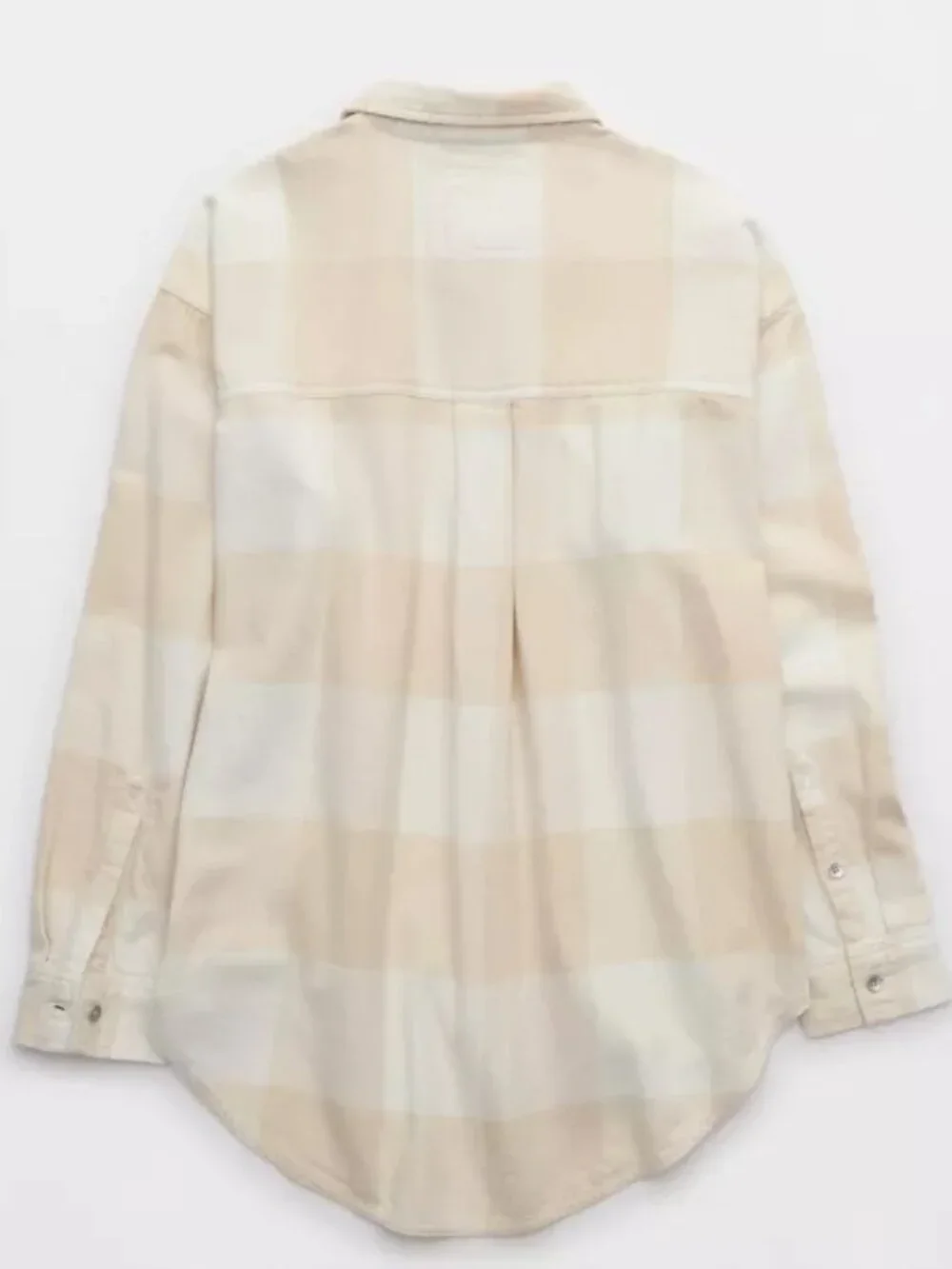 NWT AERIE Anytime Fave Flannel Button Down Shirt Size Large - Picture 4 of 5